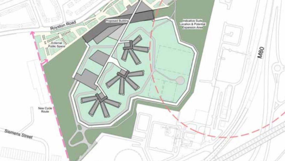 Plans: The site is located near the Provan Gas Works.