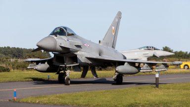 RAF fighter jets intercept Russian aircraft in the North Sea