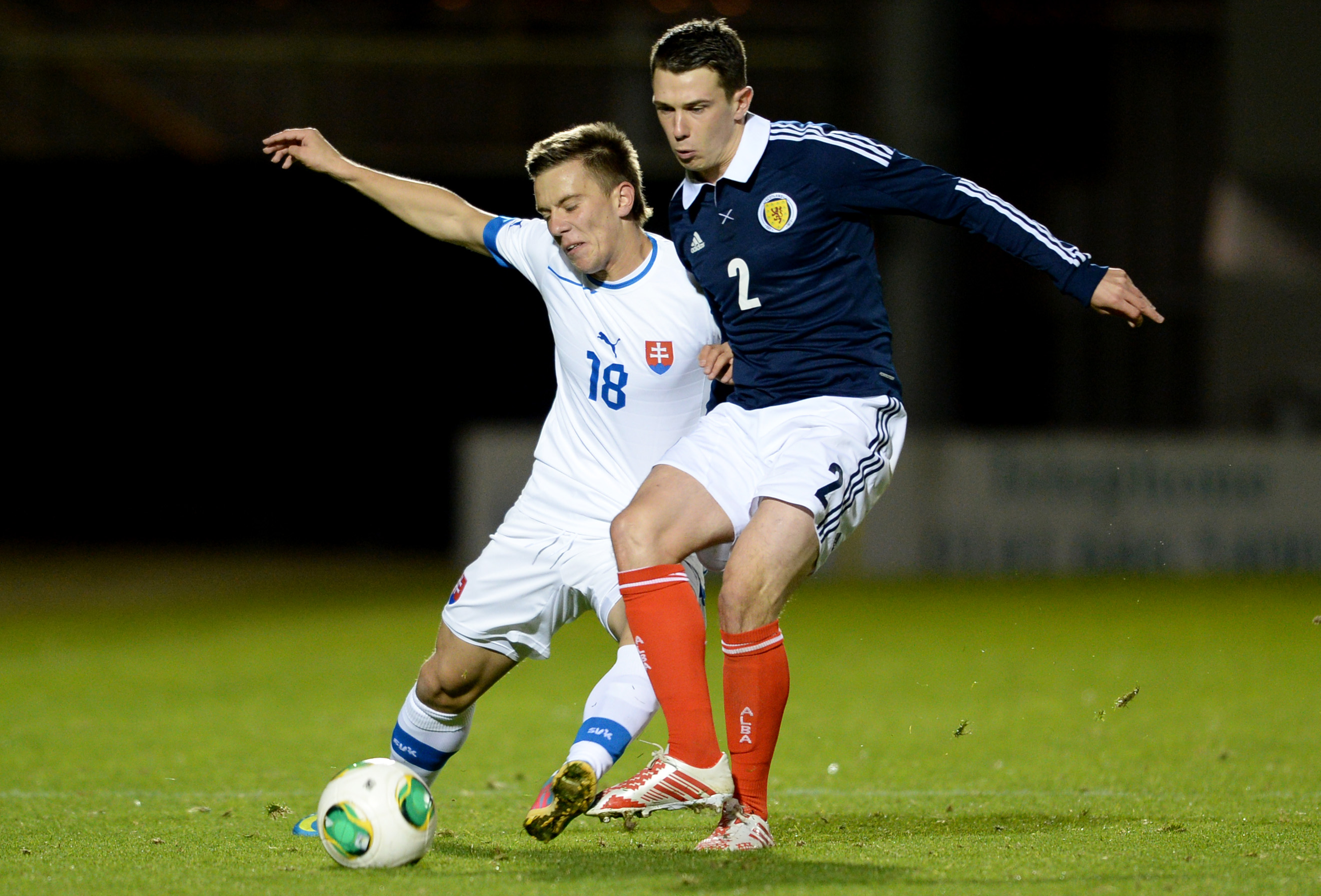 Slovakia winger Jaroslav Mihalik (left) will miss Sunday's clash.