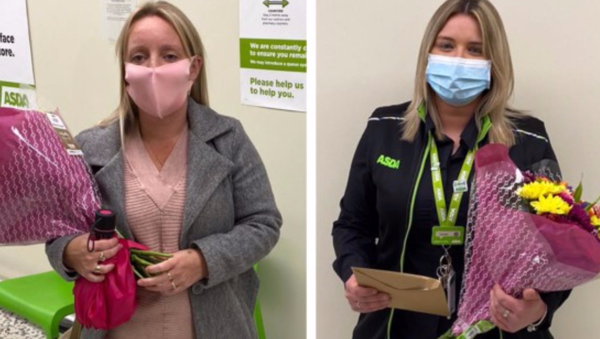 Asda worker praised for saving the life of a customer