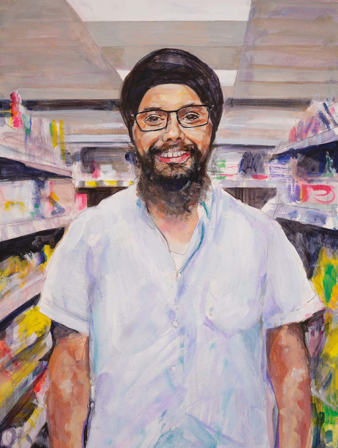 Shopkeeper Jaspreet Singh. 