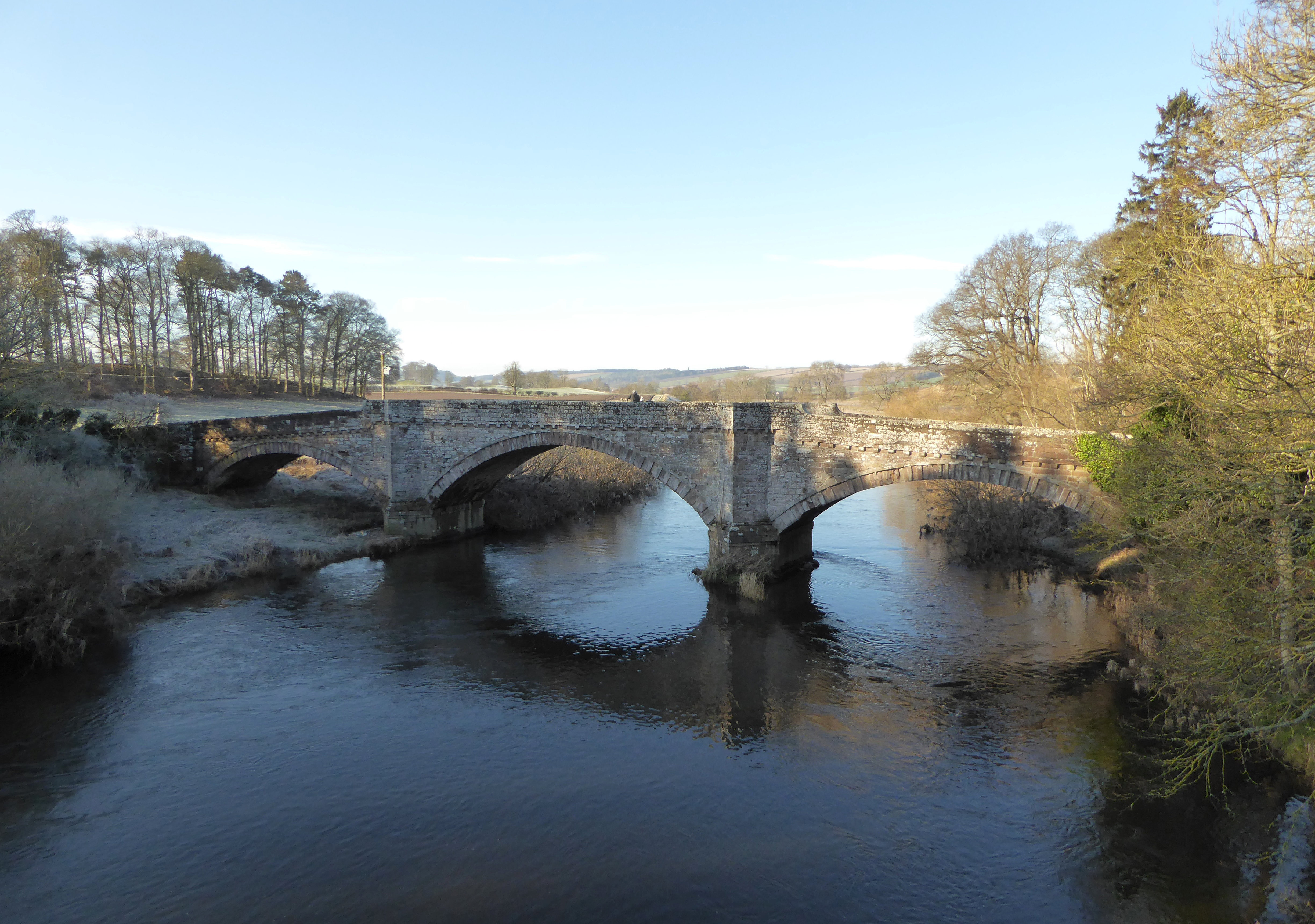 The River Teviot at Ancrum Bridge