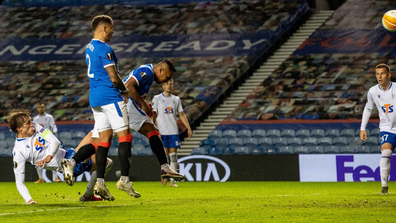 Morelos goal gives Rangers 1-0 win over Lech Poznan