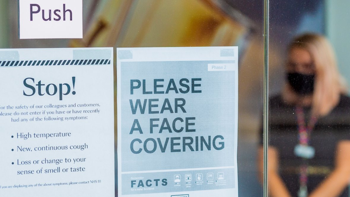 Card made for people who don’t have to wear face covering