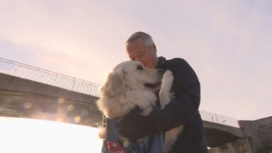 Therapy dog helps veteran with PTSD after death of son