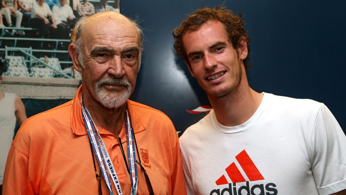 Sir Sean was a big tennis fan and was often seen at Andy Murray matches.