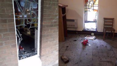 Boys smashed into church and tried to set it on fire