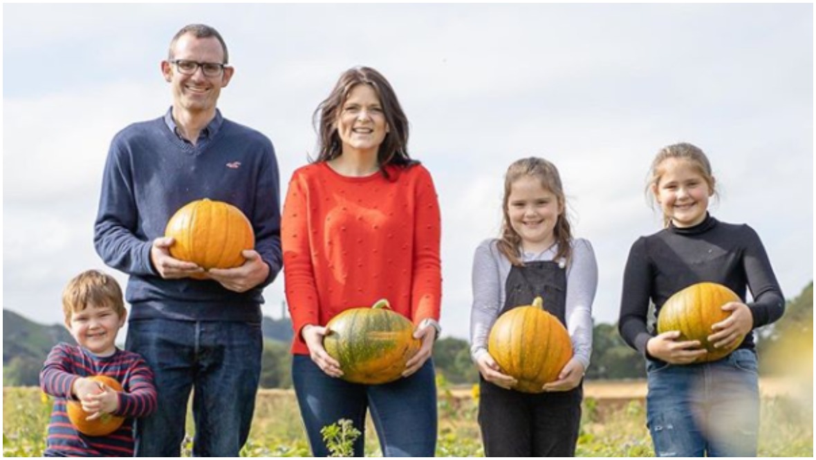 Russell and Lucy Calder and their three children are passionate about reducing food waste.