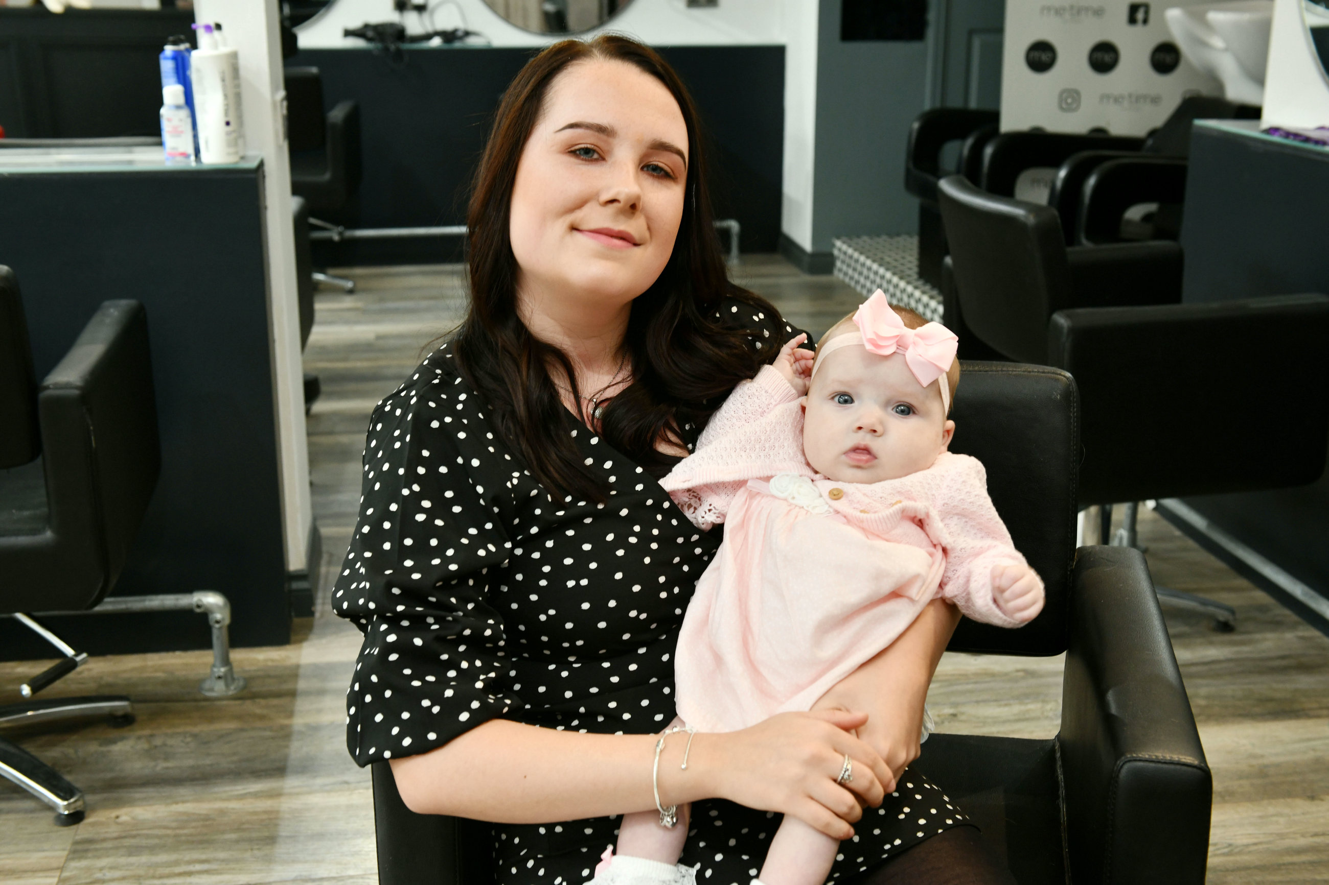 Stylist Loren with daughter Evie Sarah Lorentson.