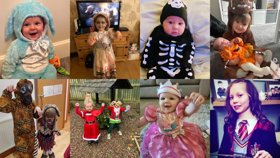 Spooktacular: Children celebrated at home this year.