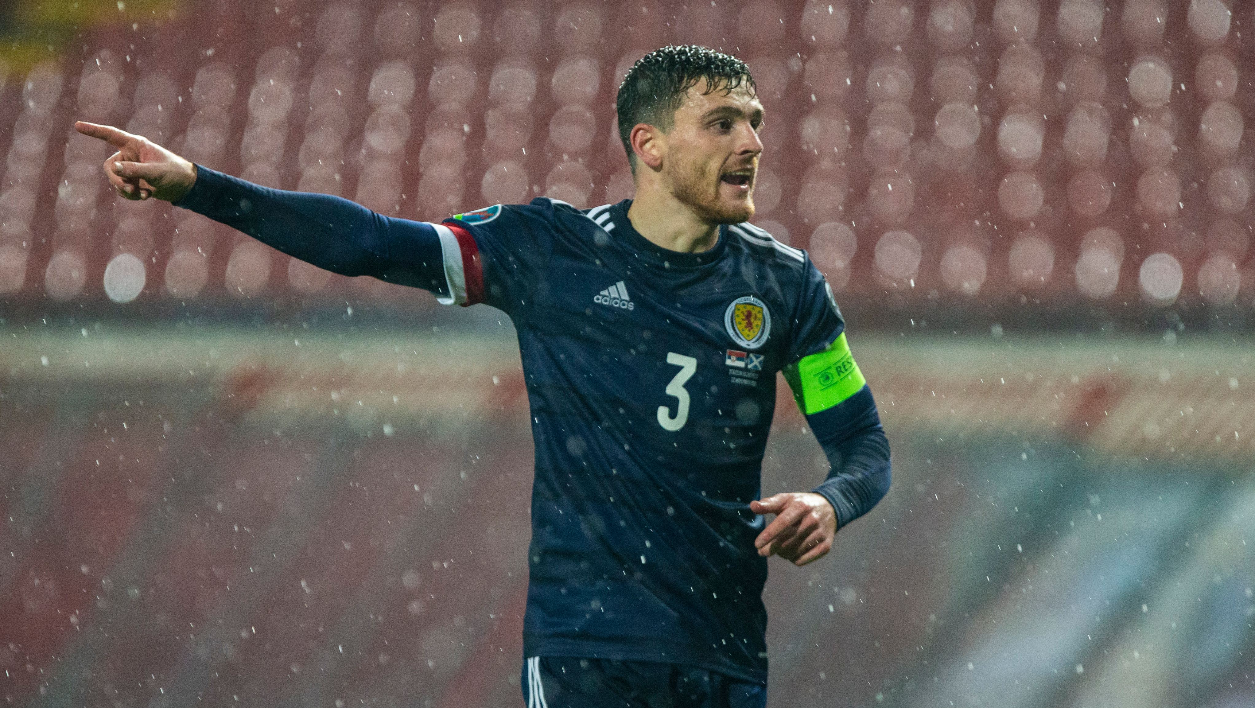 Andy Robertson will lead Scotland into battle at the Euros.