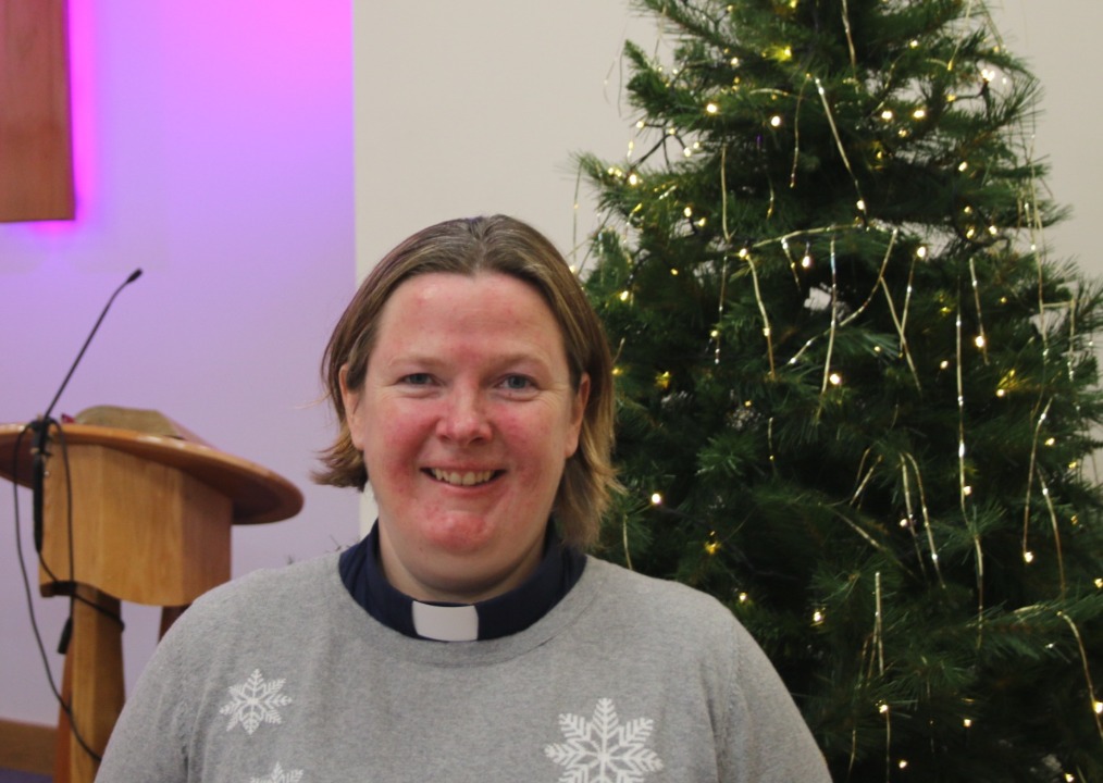Reverend Sarah Brown is joining a team of volunteers who are delivering festive dinners.