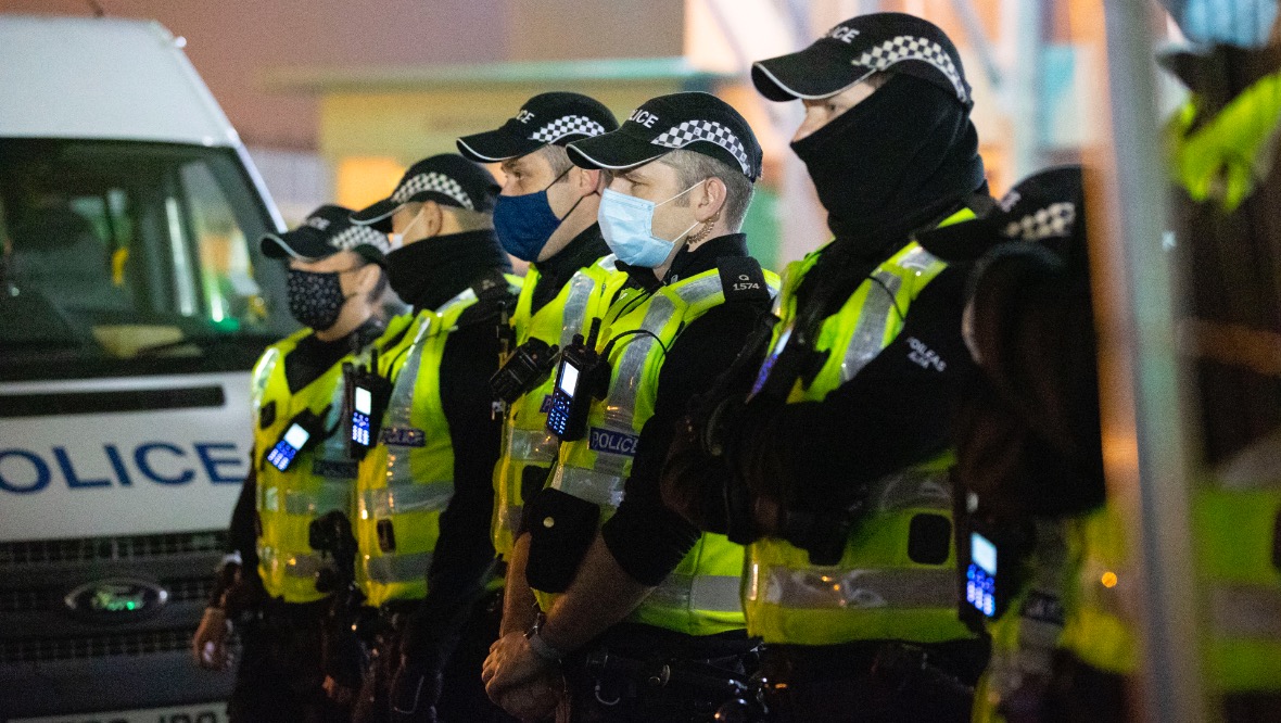 Man charged with disorder offences after Celtic Park protest