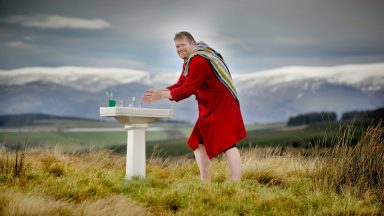 Charity hauls sink up hills to highlight water poverty