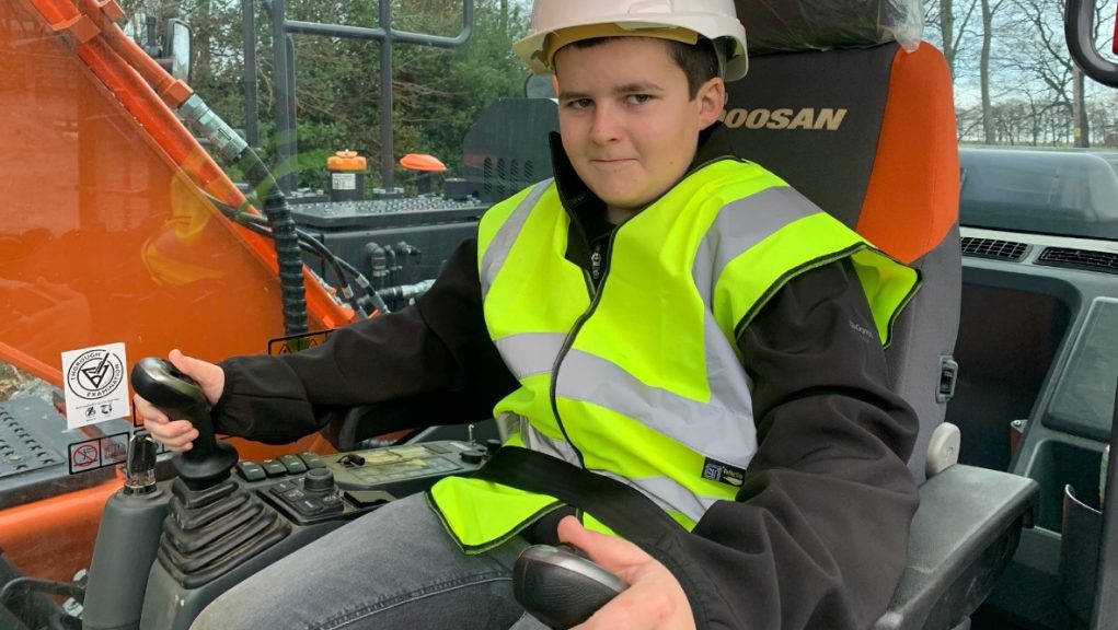 Thirteenyearold boy country's youngest digger driver STV News