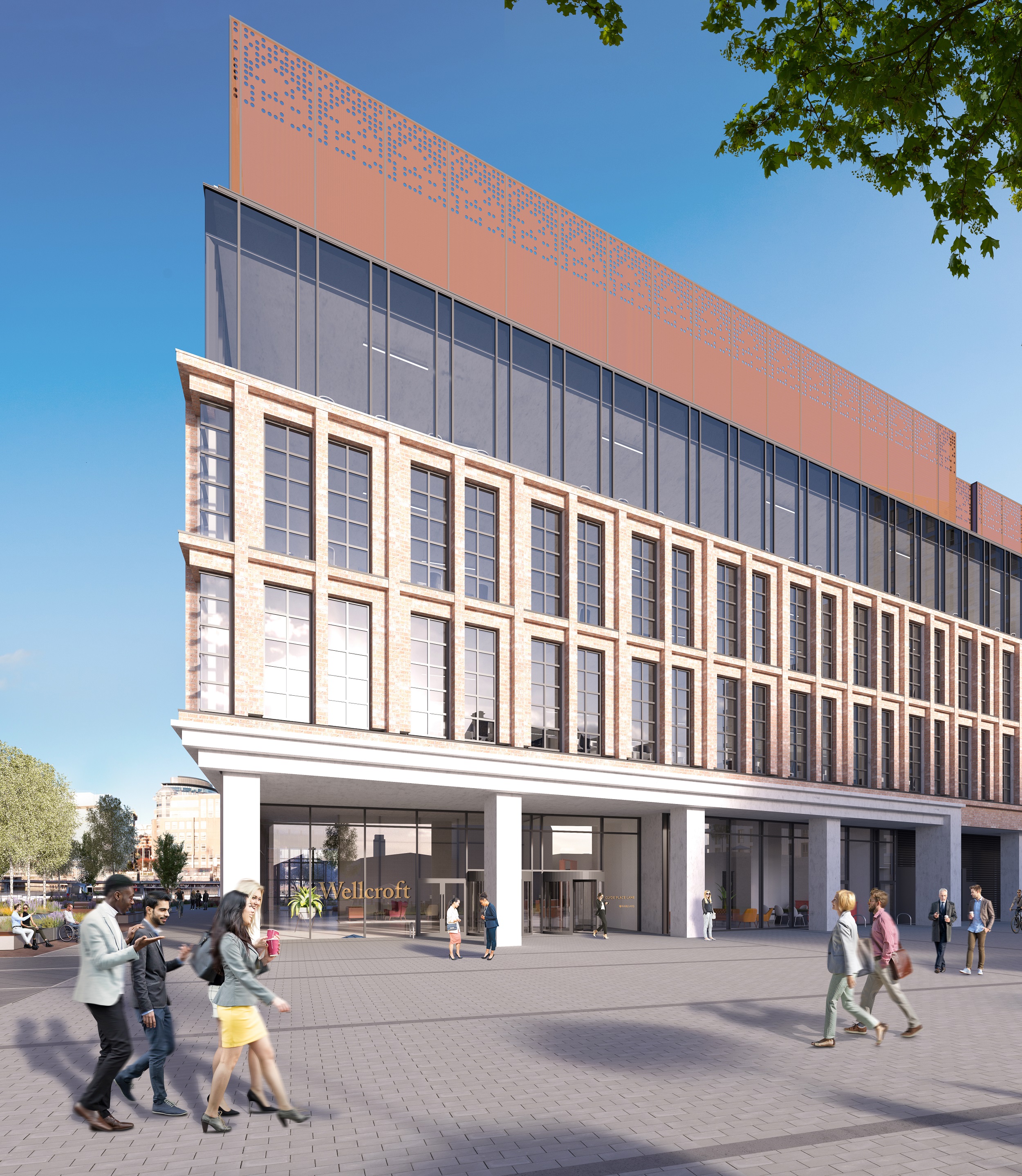 A render of the Wellcroft building.