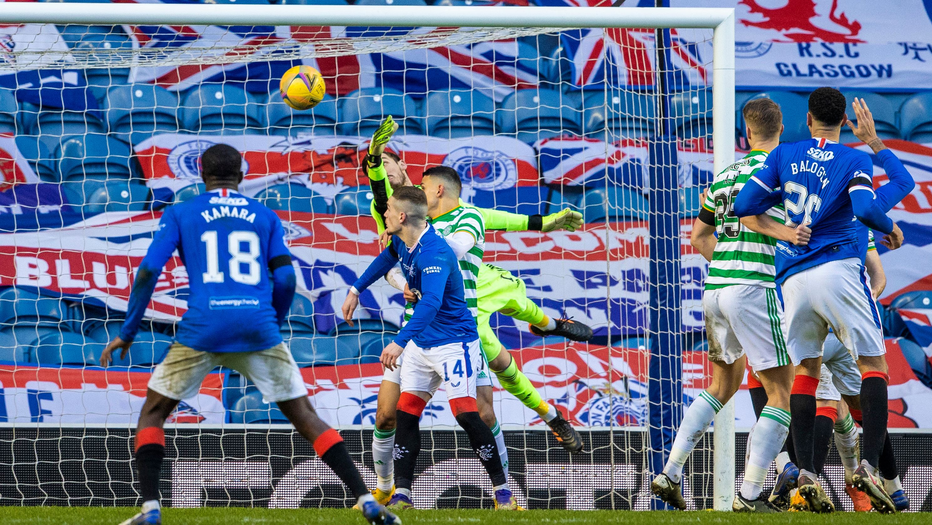 Celtic's title hopes suffered a crushing blow at Ibrox in January.