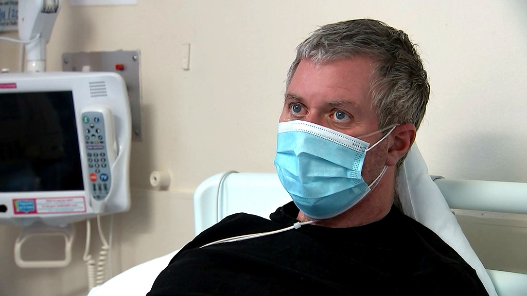 Mark Simpson, patient being treated for coronavirus.