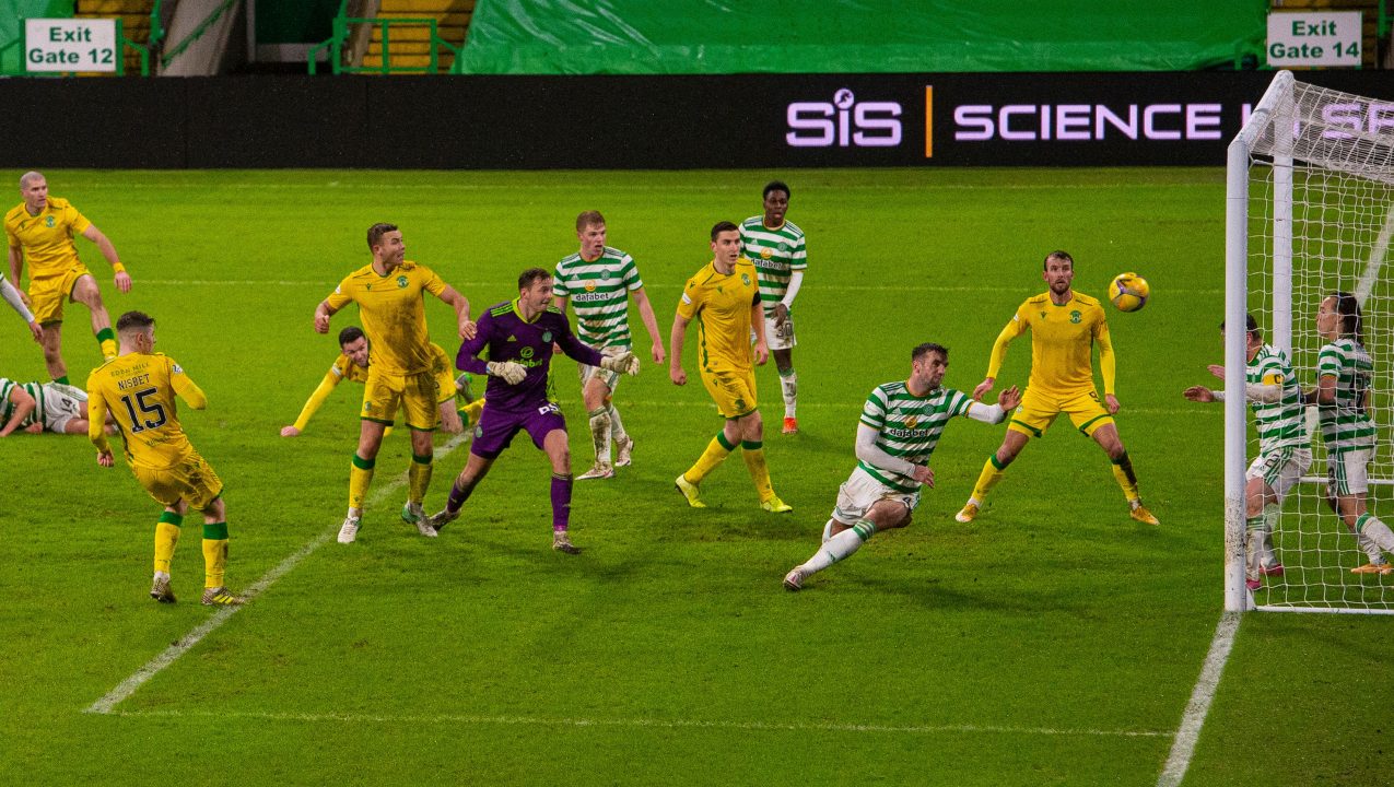 Late Nisbet equaliser adds to Covid-hit Celtic’s concerns