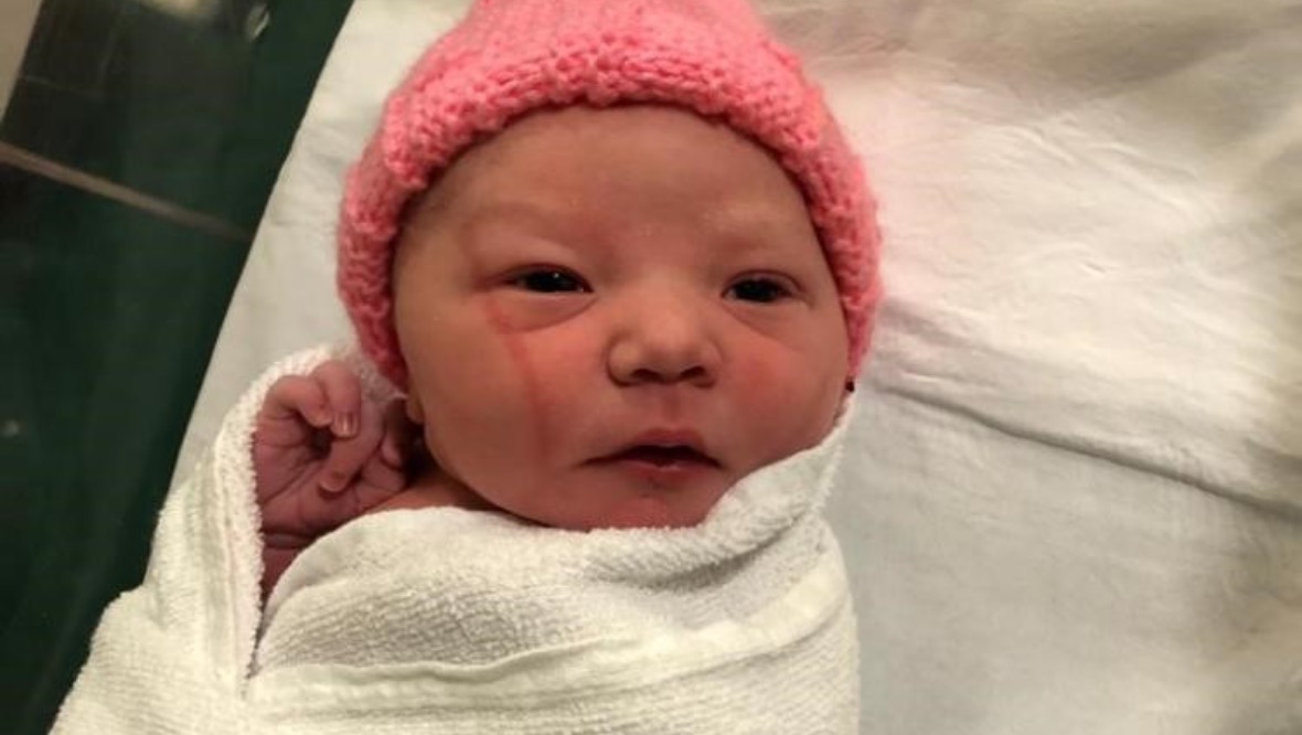Baby: Little Isabelle was born on New Year's Day.