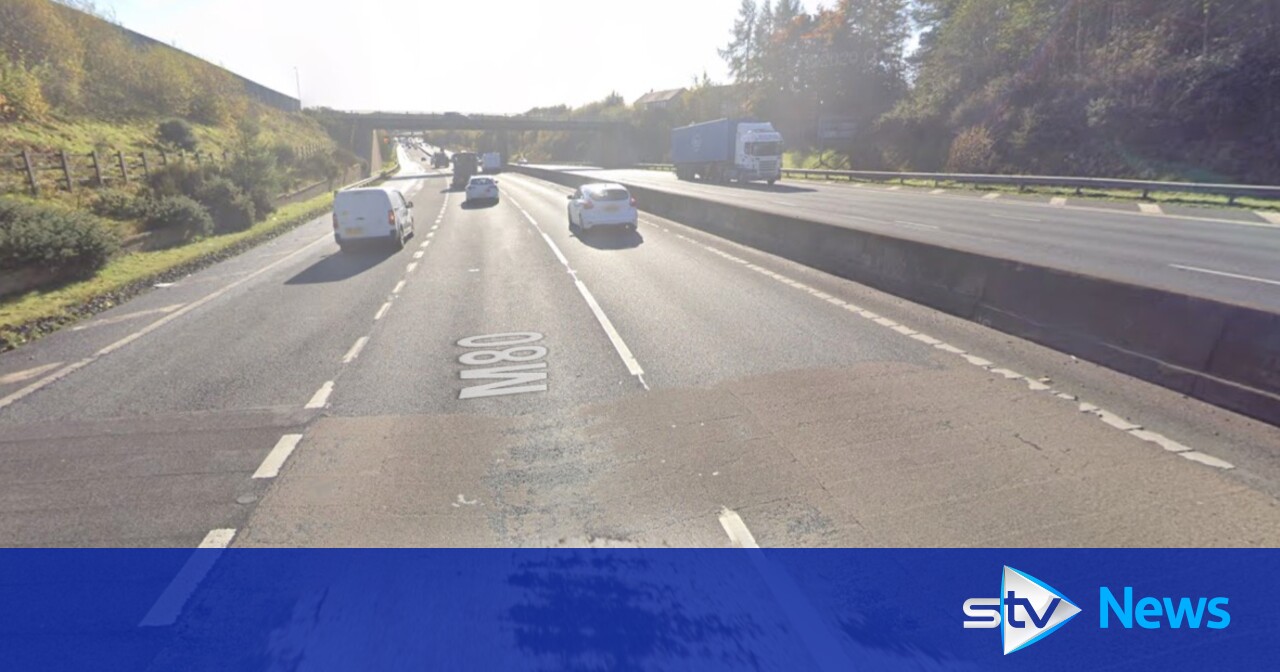 Driver pronounced dead at scene of M80 motorway crash | STV News