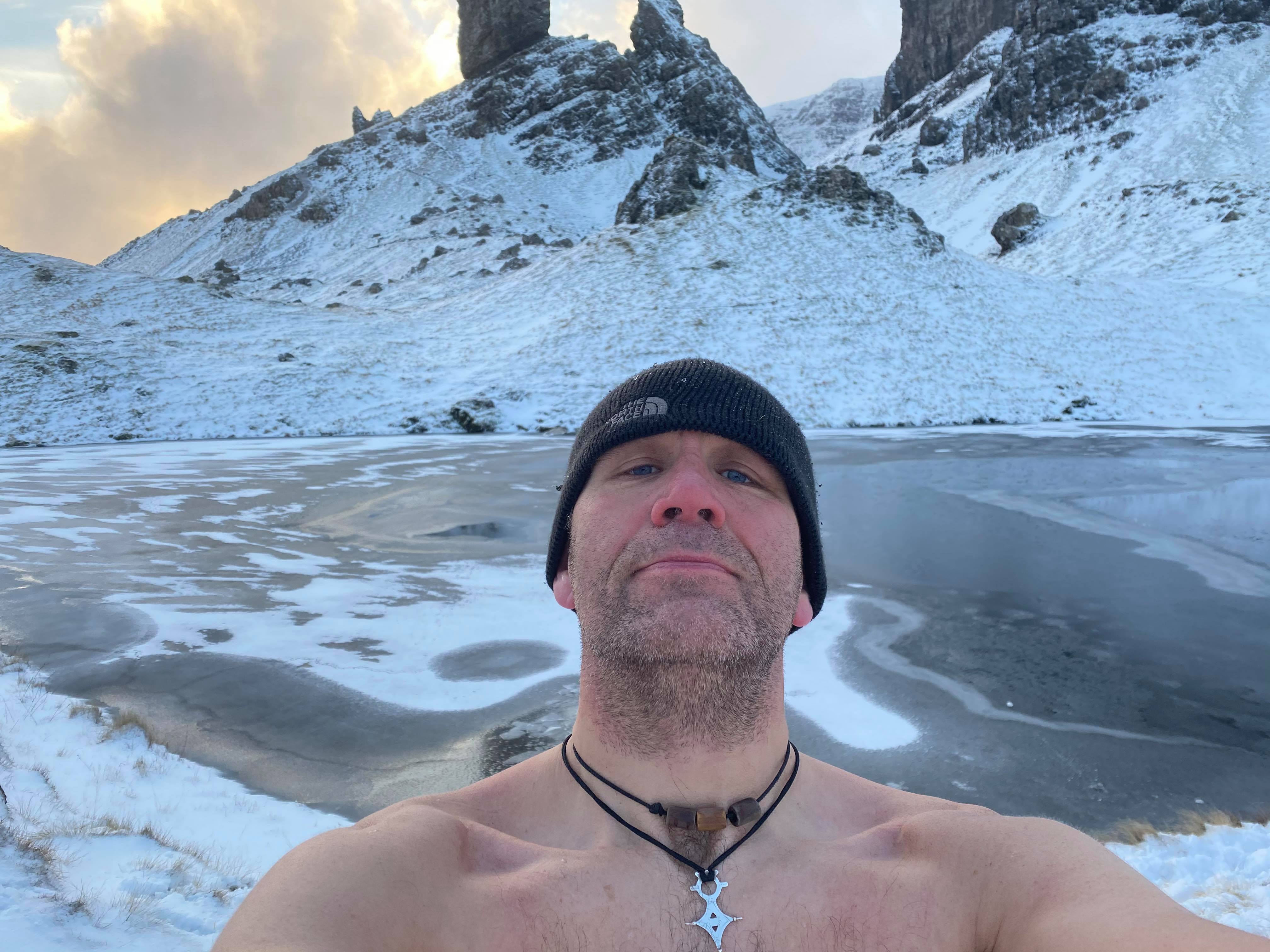 Scott J MacLucas-Paton at The Old Man Of Storr, Isle of Skye.