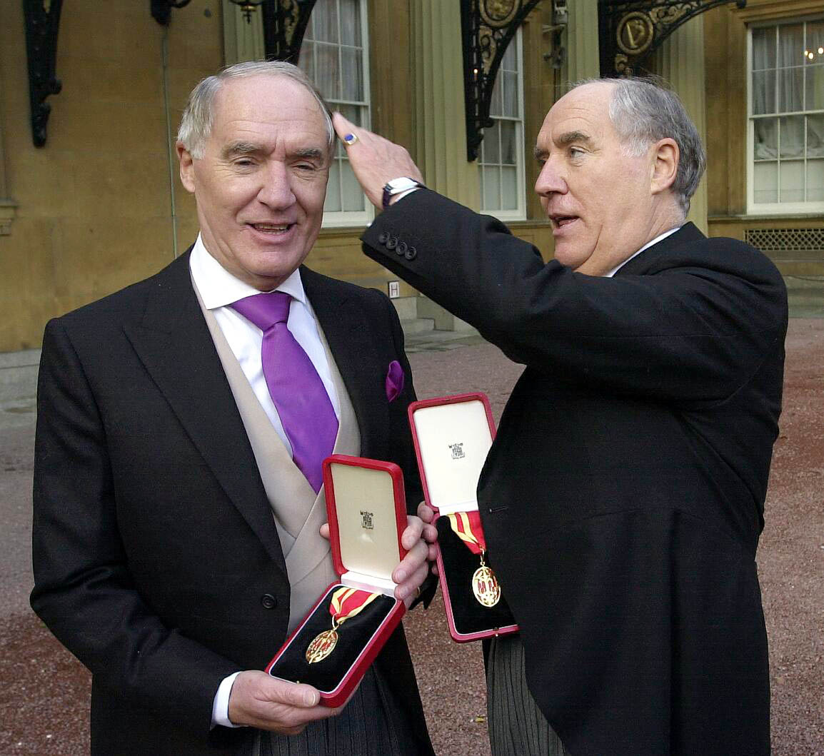 Sir David Barclay, left, joint-owner of the The Daily Telegraph, has died after a short illness aged 86.