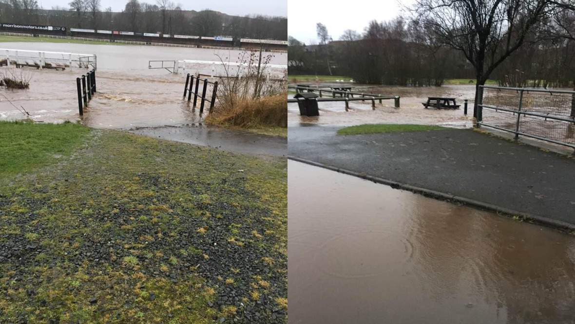 Floods across Scotland as Storm Christoph brings heavy rain