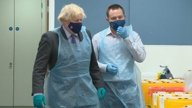 Prime Minister visits Scots hospital and vaccination centre