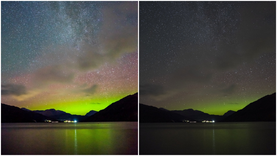 Photographer captures Milky Way and Aurora over Loch Lomond