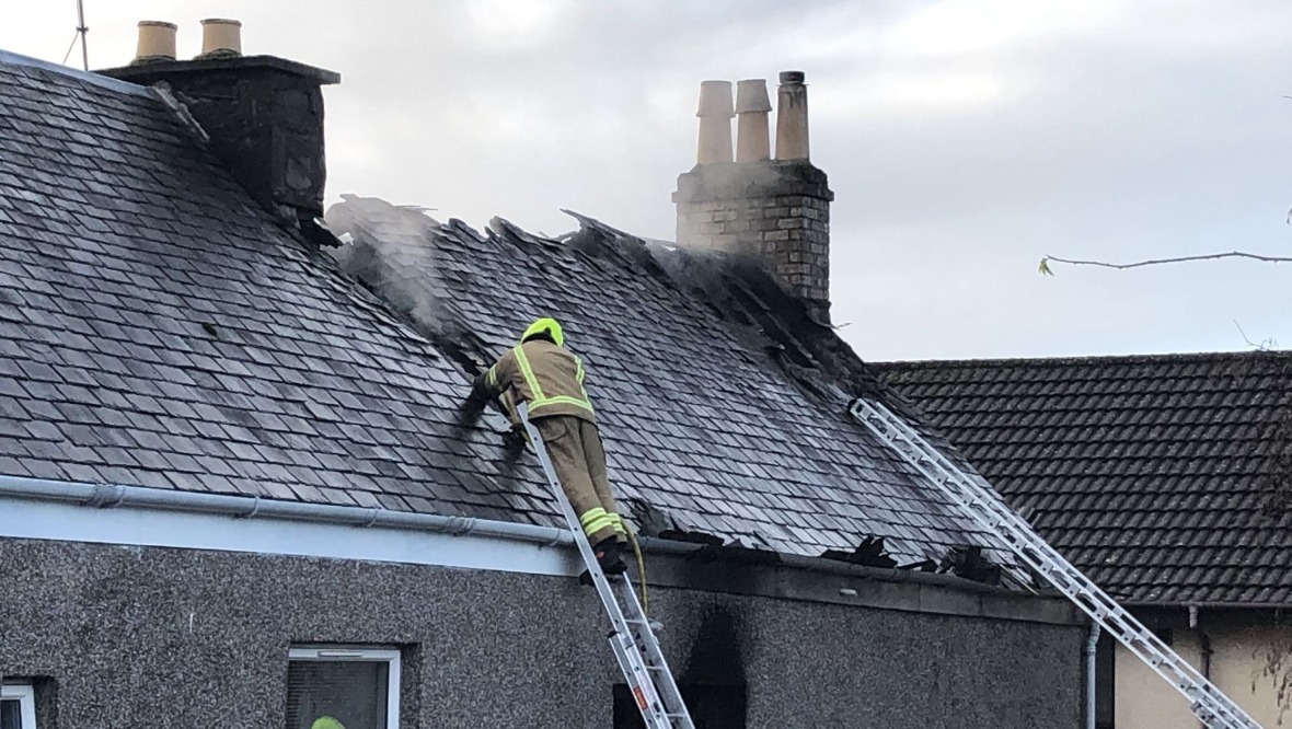 Emergency services were called to the blaze on Thursday morning. 