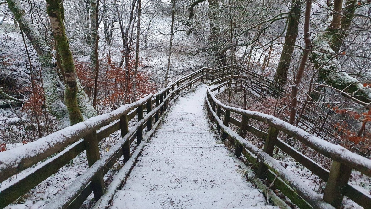 Much of Scotland woke to a winter wonderland on Thursday. 