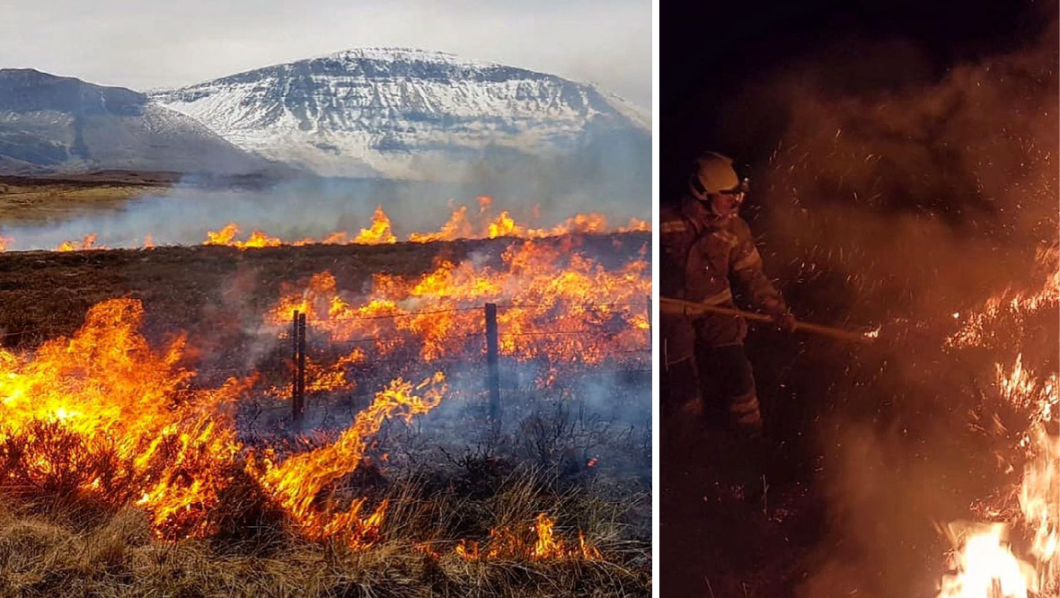 Crews fought five wildfires in 24 hours as wind fans flames