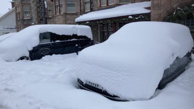 The beast is back as heavy snow roars into Scotland