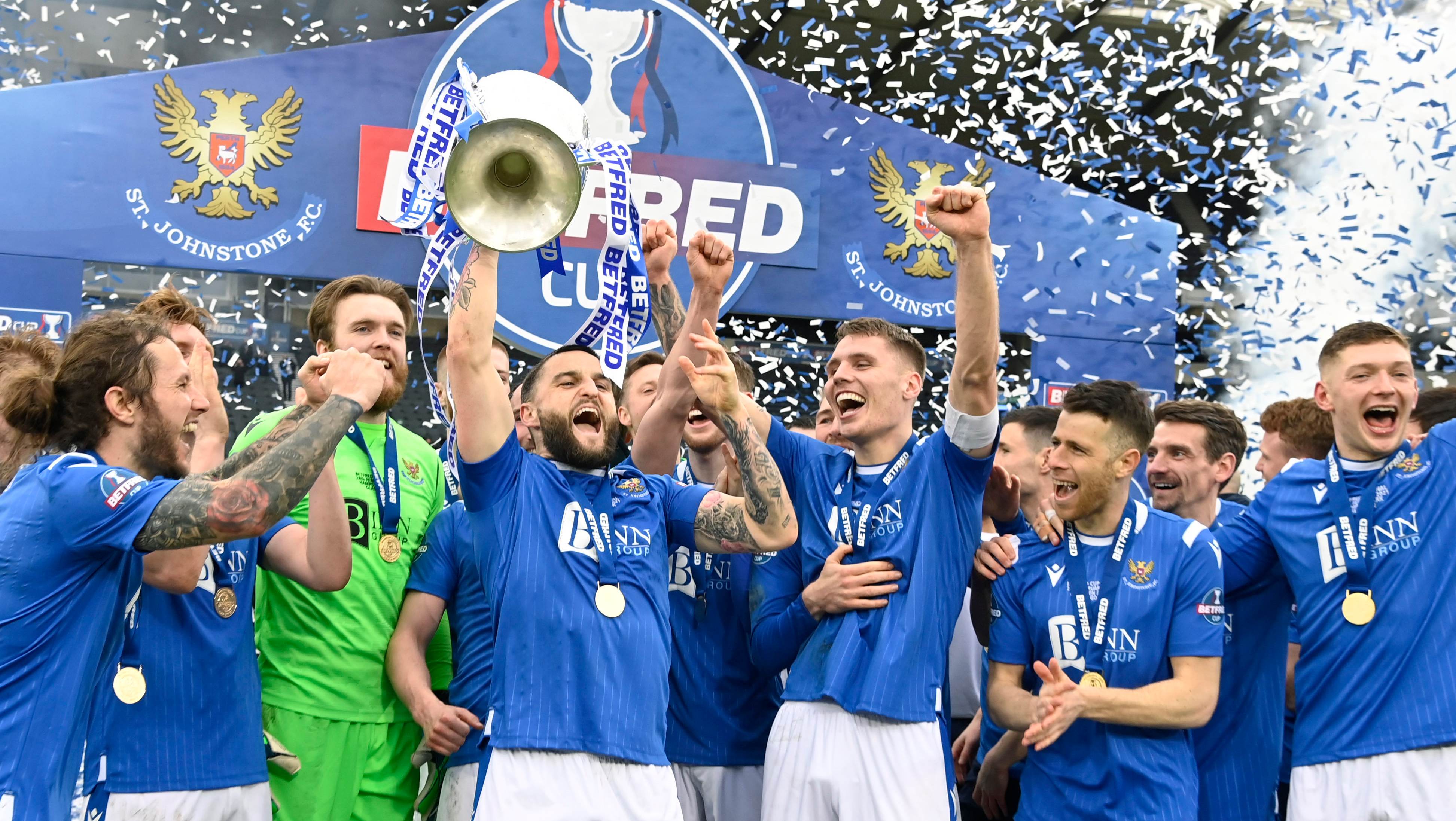 St Johnstone beat Livingston to lift the League Cup last season.