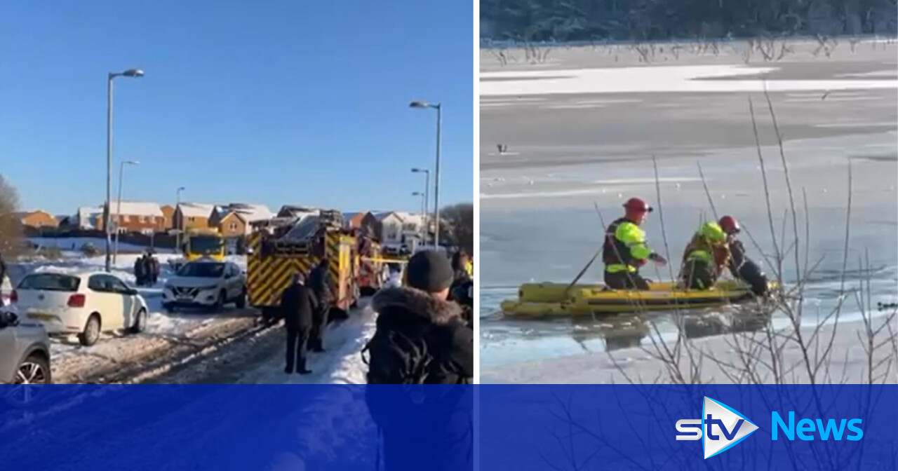 Firefighters rescue dog from icy loch after it chases swan | STV News