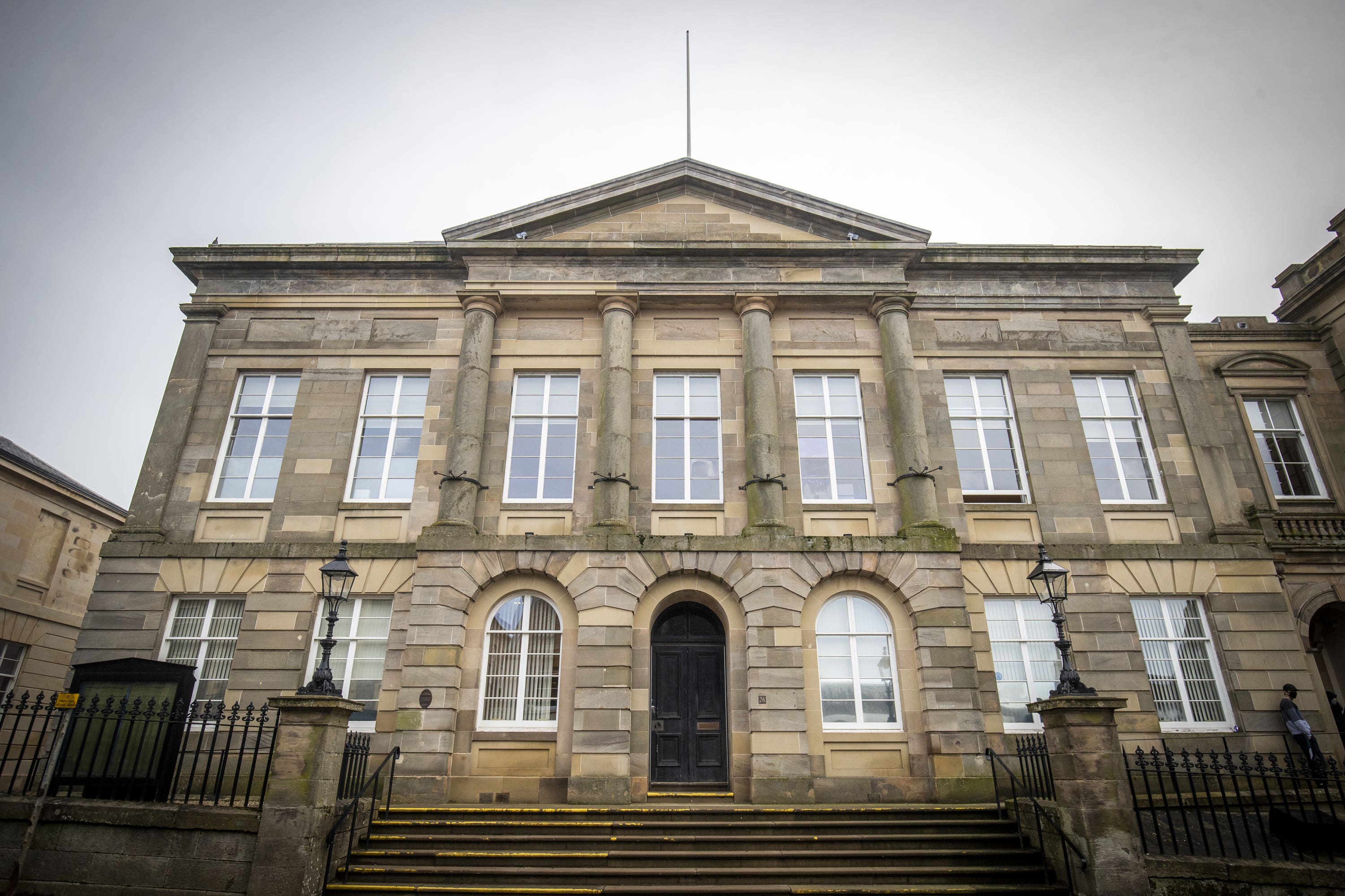 <em>The case was heard at Lanark Sheriff Court (Jane Barlow/PA)</em>” /><cite class=