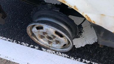 Motorist charged after ‘driving vehicle with missing tyre’