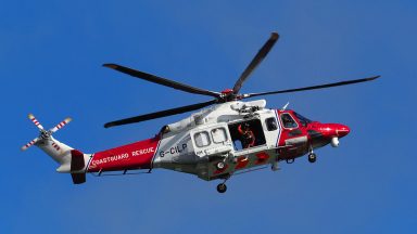 Woman airlifted to hospital after falling from rocks at beach