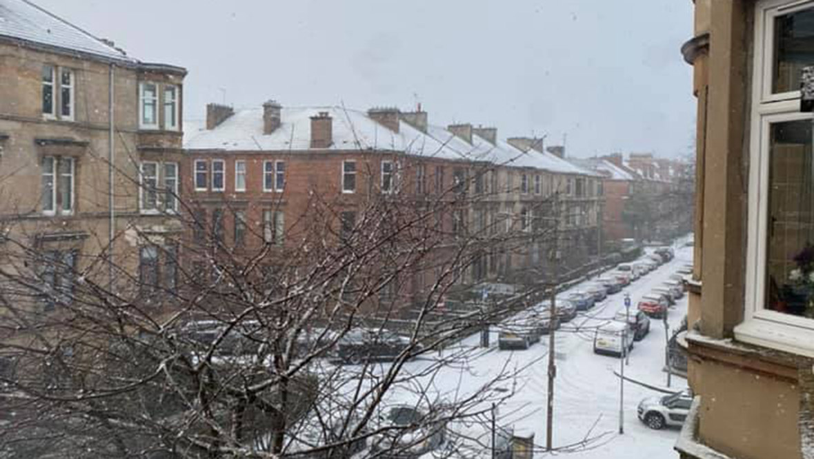 Tenement view in Glasgow's West End