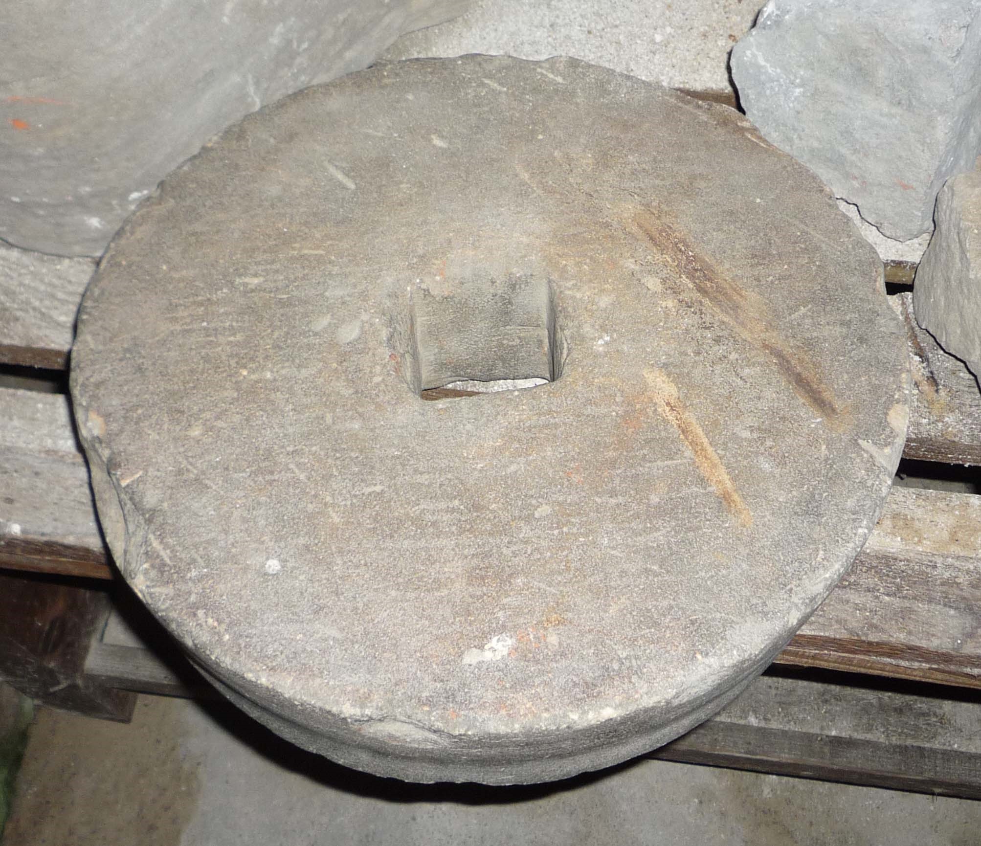 The 500-year-old millstone stolen from Aberdour Castle (Police Scotland)