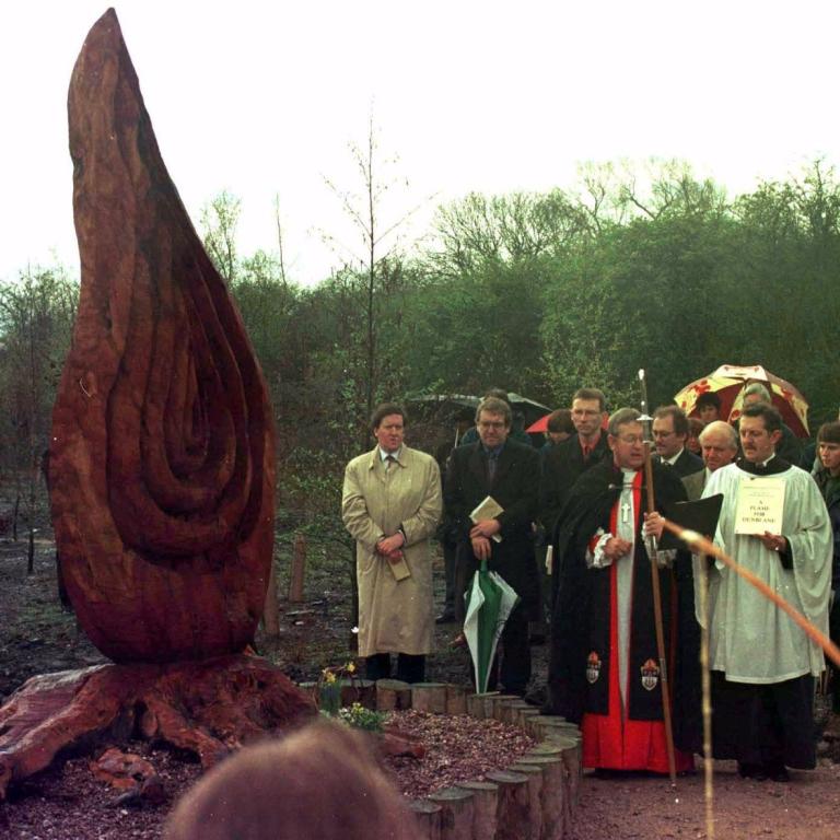 Yew tree: National memorial allowing people to ‘celebrate’ the lives of the 16 children. 