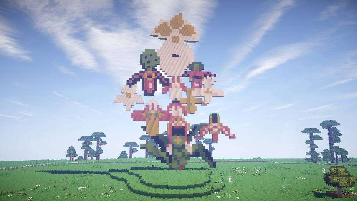 Sculpture park recreated in Minecraft for virtual visits