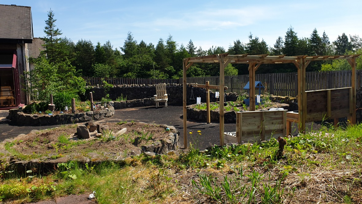 Sensory garden: The centre has been given an Eco-Schools flag.