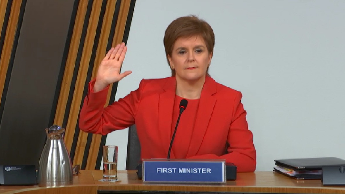 Sturgeon begins giving evidence at Salmond inquiry
