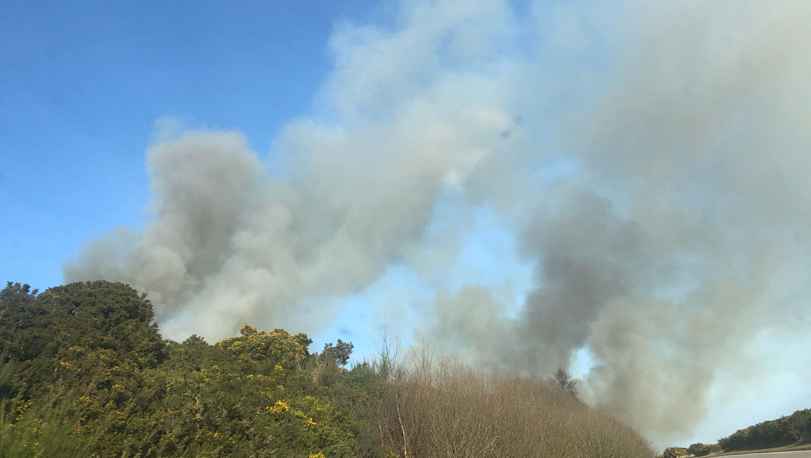 A9 fire near Helmsdale (Liam Worrall)