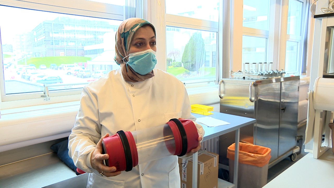 Dr Noha El Sakka tests hundreds of samples every day.