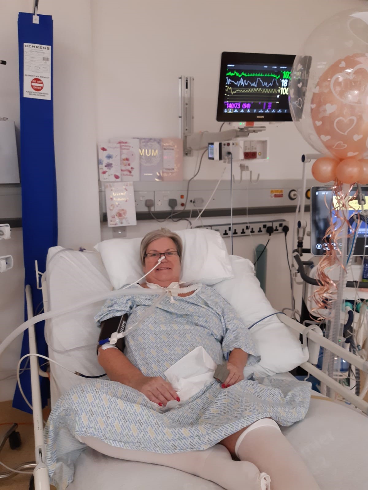 Karen McCartney celebrated her 56th birthday in hospital.