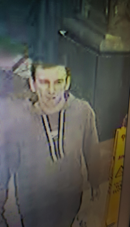 CCTV images of man officers believe can help in their investigation of the assault (British Transport Police)