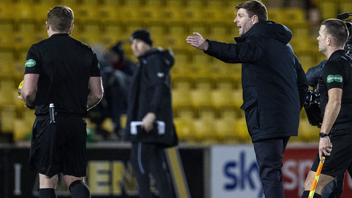 Gerrard offered one-game ban for outburst at Livingston